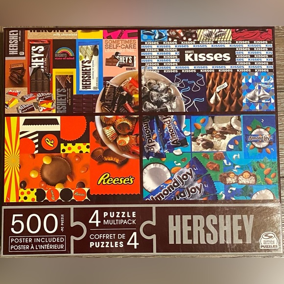 Hershey Puzzle Multipack Large 4 Puzzles 500 Piece - Picture 6 of 6